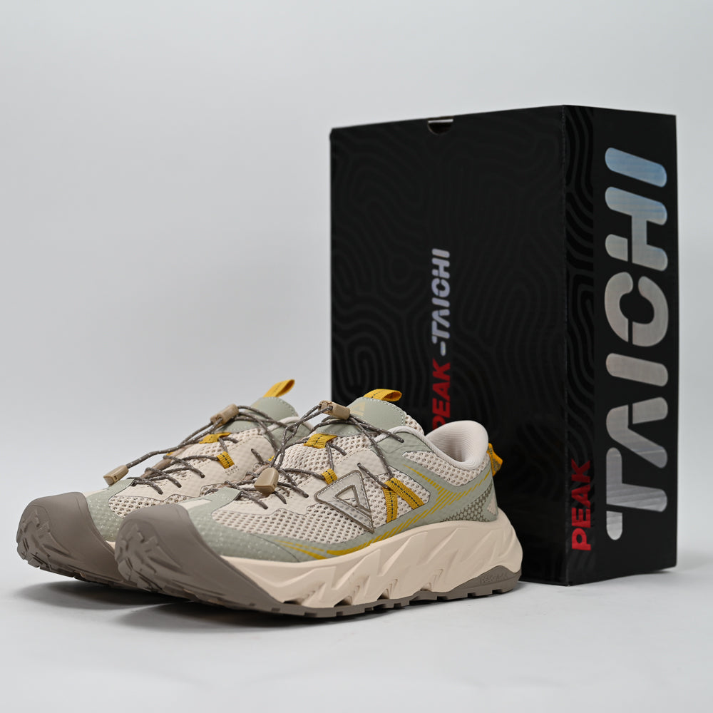 PEAK Taichi Outdoor Shoes, Light Khaki/Iron Grey/Green