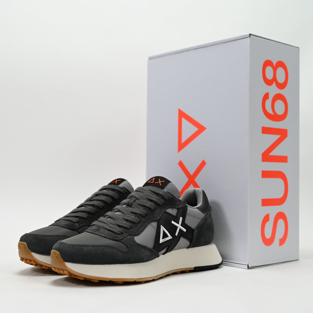 SUN68 Jaki Bicolor Men's Sneakers, Dark Grey