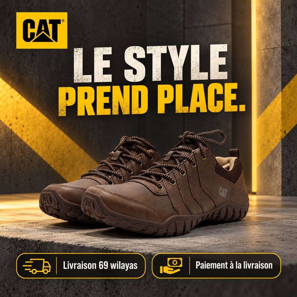 Caterpillar Instruct Men's Shoes, Dark Beige