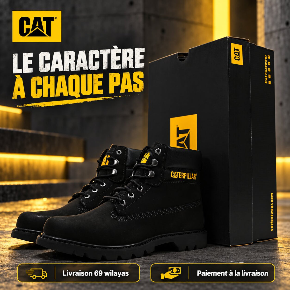 Caterpillar Cite WP Men's Boots, Black
